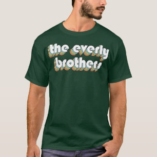 Camiseta A Tipografia Do Arco-Íris Retro, Irmãos Everly, De