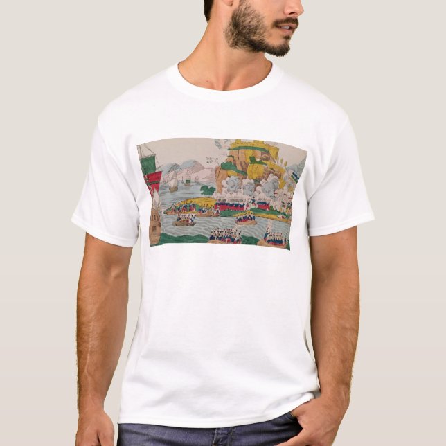 Camiseta A tomada de Argel pelo francês (Frente)