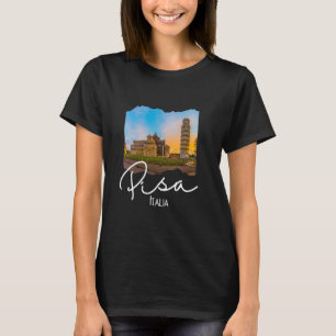 Camiseta A Torre De Pisa Souvenir Pisa Itália
