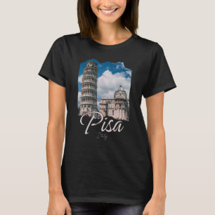 Camiseta A Torre De Pisa Souvenir Pisa Itália