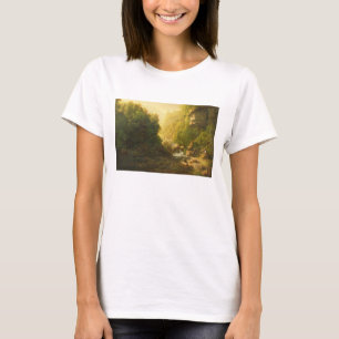 Camiseta A torrente da montanha, c.1820-30 (óleo em canvas