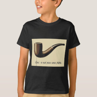Camiseta A Trecharia das Imagens Famosa Pintura de Magritt
