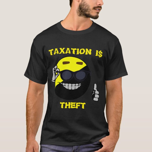 Camiseta A Tributação Ancap É Roubo (Frente)
