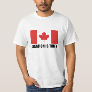 CAMISETA A TRIBUTAÇÃO É ROUBO - CANADÁ
