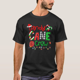 Camiseta A Tripulação Candy Cane Feliz Natal 2023 Família E