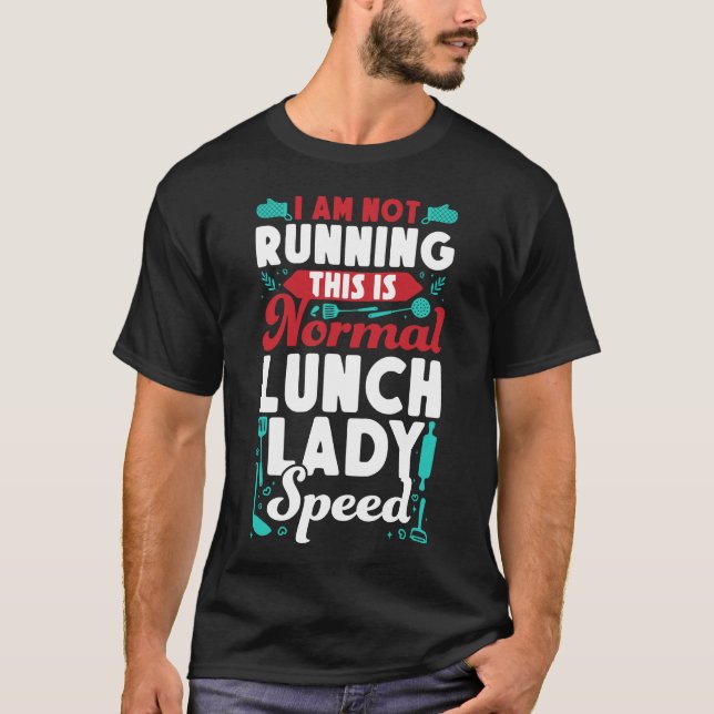 Camiseta A Tripulação da Cafeteria do Almoço... Eu não esto (Frente)