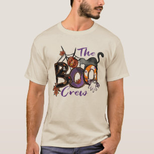 CAMISETA A TRIPULAÇÃO DE BOO PARA O GATO DE MALHEIRA DE PUM