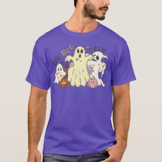 Camiseta A Tripulação Do Boo Na Menina Do Halloween