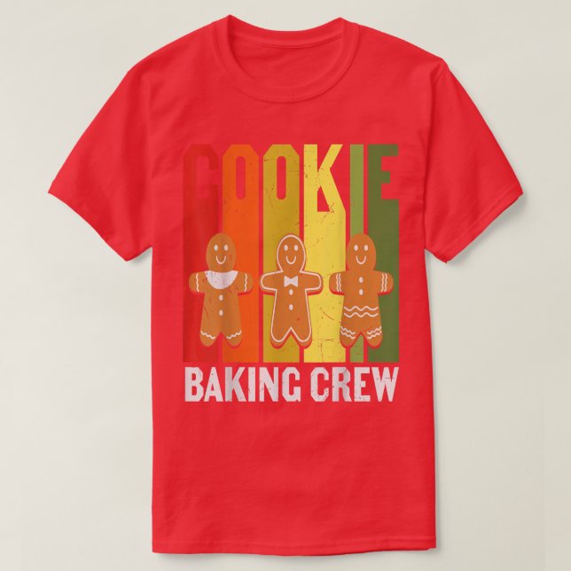 Camiseta A Tripulação Engraçada Adora Cookies Gráficos Para (Frente do Design)
