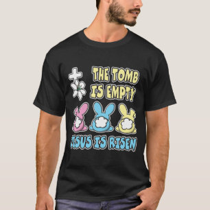 Camiseta A Túmula Está Vazia Jesus É Páscoa Cristã Risada