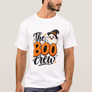 Camiseta A Turma do Boo Fantasma Laranja Halloween Masculin