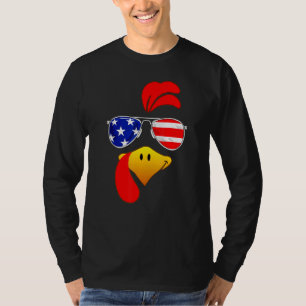 Camiseta A Turquia Bonita Enfrenta A Bandeira Americana De 