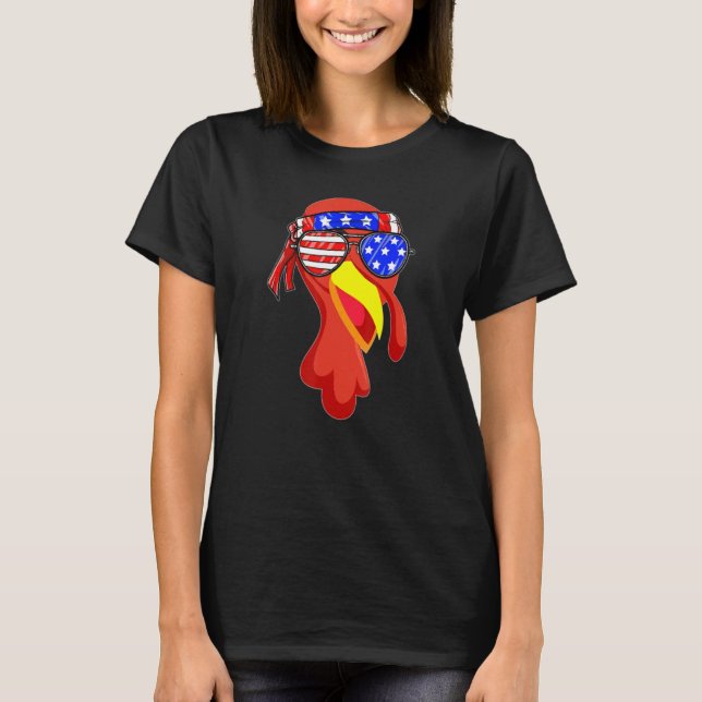 Camiseta A Turquia Bonita Enfrenta A Bandeira Americana De  (Frente)