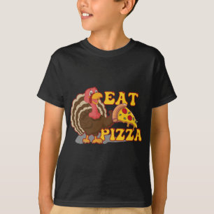 Camiseta A Turquia Comeu Pizza Amadurece Ação de Graças Dia