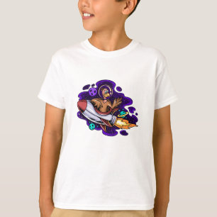 Camiseta A Turquia Dirigindo Um Foguete Espacial
