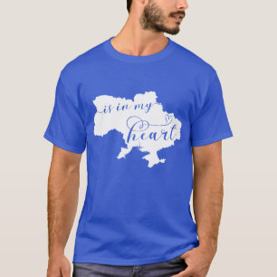 Camiseta A Ucrânia Está No Meu Coração, Mapa