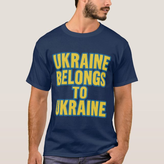 CAMISETA A UCRÂNIA PERTENCE À UCRÂNIA (Frente)