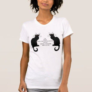 Camiseta A um relacionamento ruim de ter 30 gatos