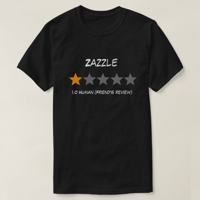 Camiseta A uma revisão do amigo da estrela (Frente do Design)