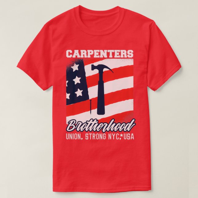 Camiseta A União dos Carpinteiros na América (Frente do Design)