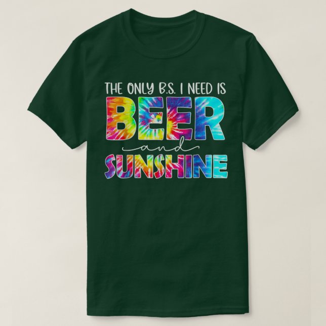 Camiseta A Única BS Que Preciso É De Cerveja E Soma Engraça (Frente do Design)