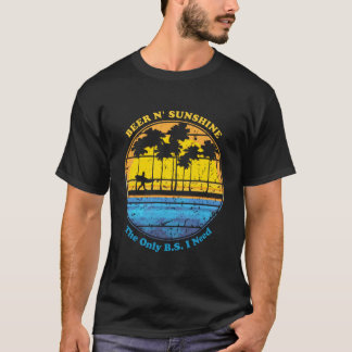 Camiseta A Única BS Que Preciso É De Cervejas Sunshine Retr