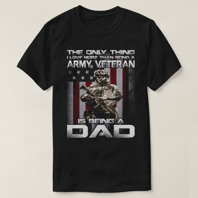 Camiseta a única coisa que amo mais do que veterano do exér (Frente do Design)