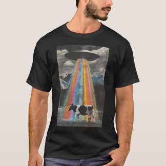 Camiseta A vaca abduzida ao espaço