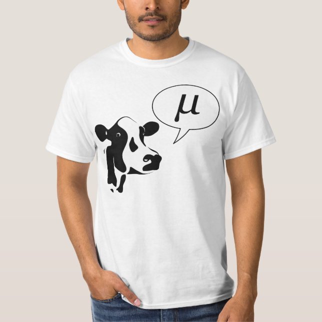 Camiseta A vaca científica vai MU (Frente)