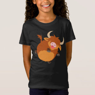 Camiseta A vaca de flutuação bonito das montanhas dos