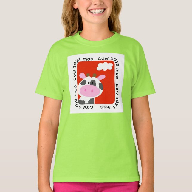 Camiseta A vaca diz o MOO (Frente)
