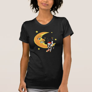 Camiseta A vaca do Natal caiu sobre a lua