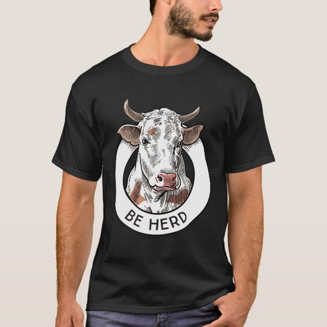 Camiseta A Vaca É Herdeira Fazenda Mostra Animais Engraçado (Frente)