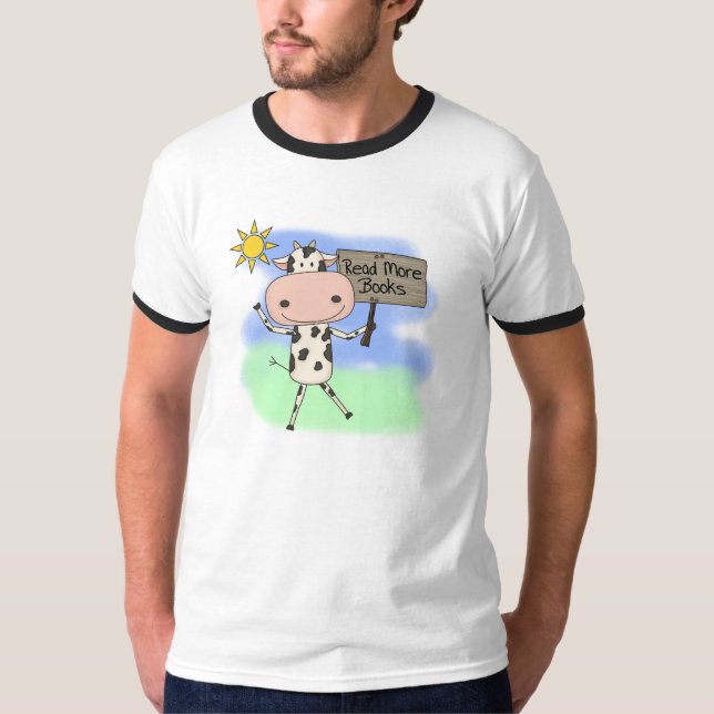 Camiseta A vaca leu mais livros (Frente)