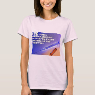 Camiseta A vacina da poliomielite continha Cancer causador