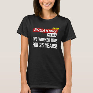 Camiseta A valorização do aniversário de trabalho do trabal