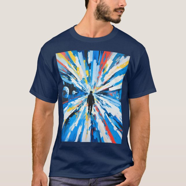 Camiseta A velocidade no espaço (Frente)