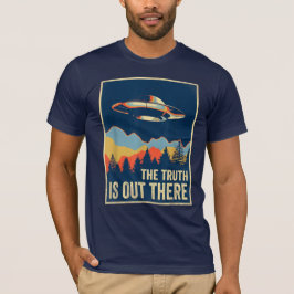 Camiseta A Verdade Está Lá Fora A Área de Alienígena 51