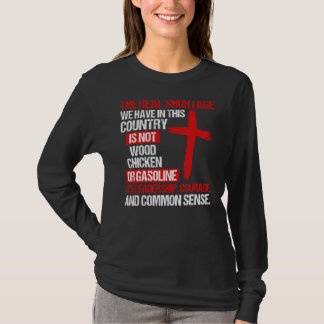 Camiseta A verdadeira escassez que temos neste país não é o