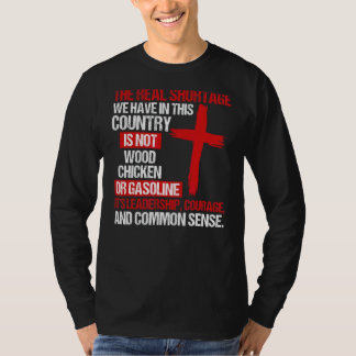Camiseta A verdadeira escassez que temos neste país não é o