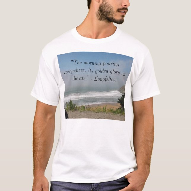 Camiseta "A véspera de derramamento da manhã… (Frente)