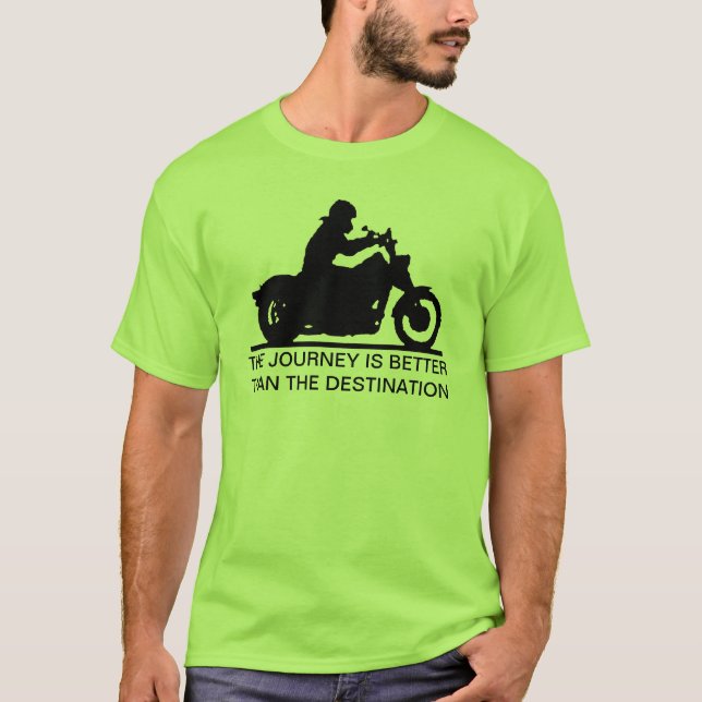 Camiseta A viagem é melhor do que o destino (Frente)
