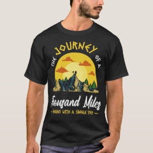Camiseta A Viagem Mil Milhas Caminhando