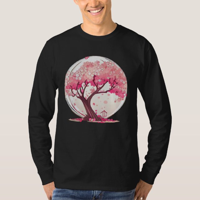 Camiseta A Vibrant and Inspiring Cherry Blossom Sphere Tree (Frente)