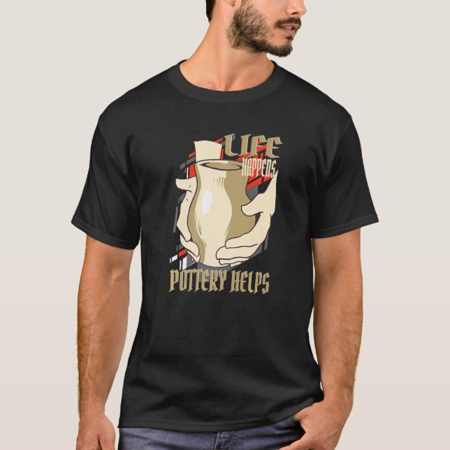 Camiseta A Vida Acontece Com A Potência Ajuda O Artista Cer (Frente)