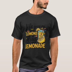 Camiseta A Vida Antiga me deu Limões mas Meu Jesus está Faz