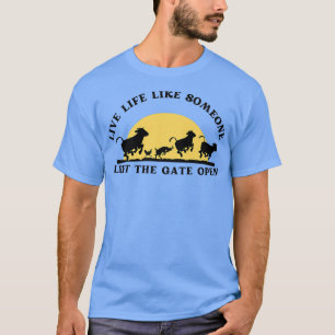 Camiseta A Vida Ao Vivo Como Alguém Deixou A Porta Aberta