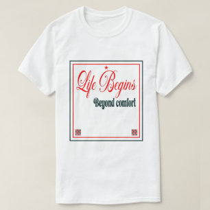 Camiseta A Vida Começa Além do Conforto