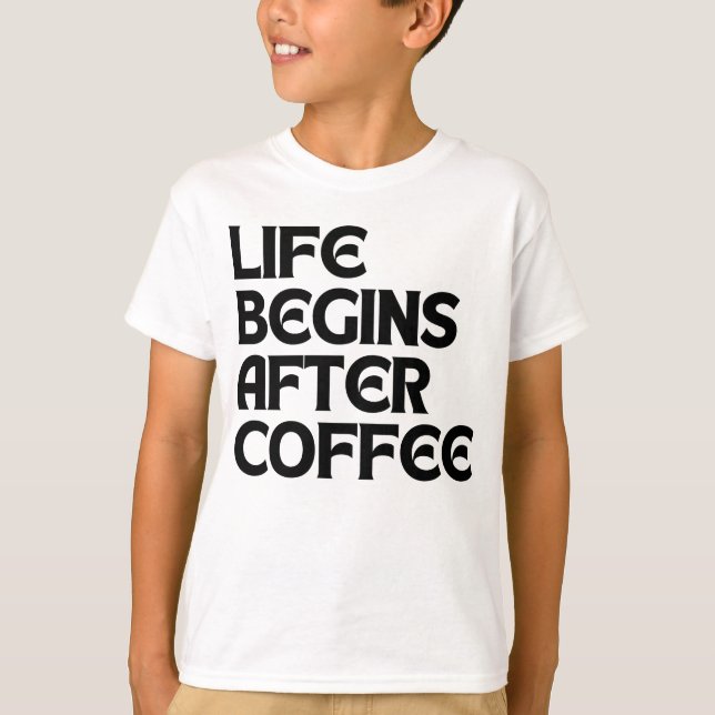 CAMISETA A VIDA COMEÇA APÓS O CAFÉ (Frente)