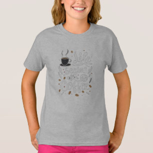 Camiseta A Vida Começa Após O Café: Uma Delícia Com Mão